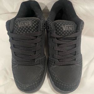 Black Vans, worn once